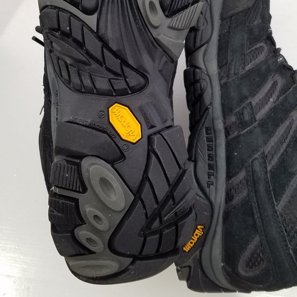 Merrell Men Black Night Moab Hiking Boots 7 - Picture 12 of 16